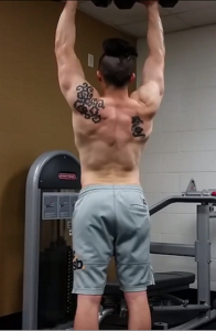 Handstandpushup.com Beginner Handstand Push Up Guide Standing military press with dumbbells middle