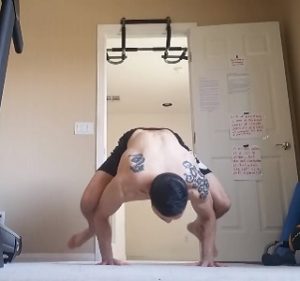 Handstandpushup.com Advanced Handstand Push Up Guide Bent Arm Handstand Press and hold movement 1