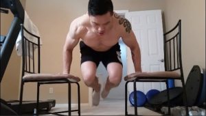 Handstandpushup.com Advanced Handstand Push Up Guide Tuck Planche Push-Up movement position 1