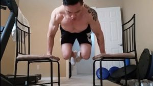 Handstandpushup.com Handstand Push-Up ADVANCED Guide Handstand Push-Up CHEST EXERCISE Tuck Planche Push-Up movement position 3