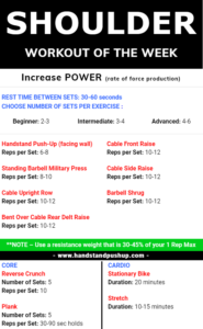 SHOULDER Workout of the Week - POWER - 11-17-2019 BLACK AND WHITE