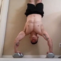 Handstandpushup.com Bent Arm Press Up to Handstand related exercise strict handstand push-up