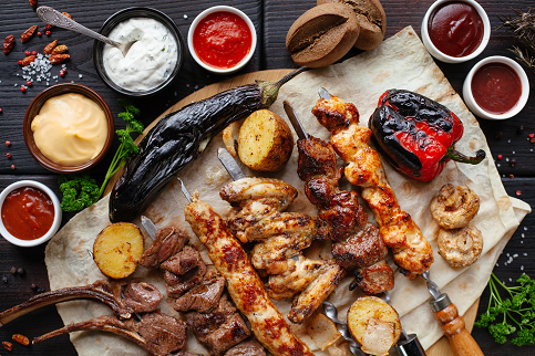 handstand push-up performance supplements protein grilled meats on table photo by victoria shes