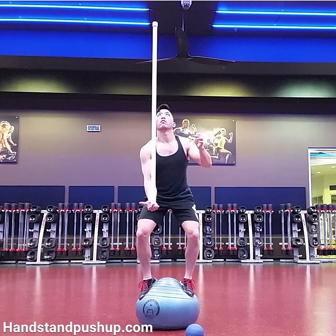 handstandpushupcom supplements for athletes kerry don pvc pipe focusmode balance squats on blue exercise ball