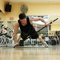 Handstand Push-Up CHEST exercise Tilted Bar Push-Up